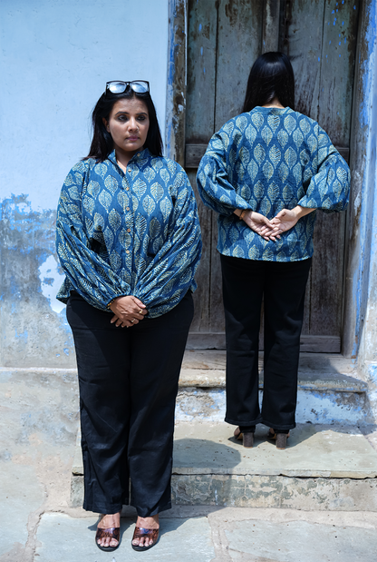 Block print shirt