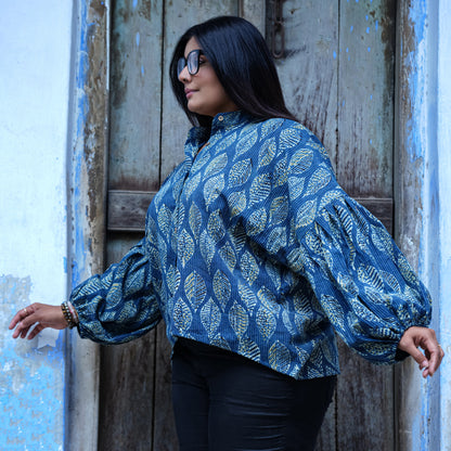 Block print shirt